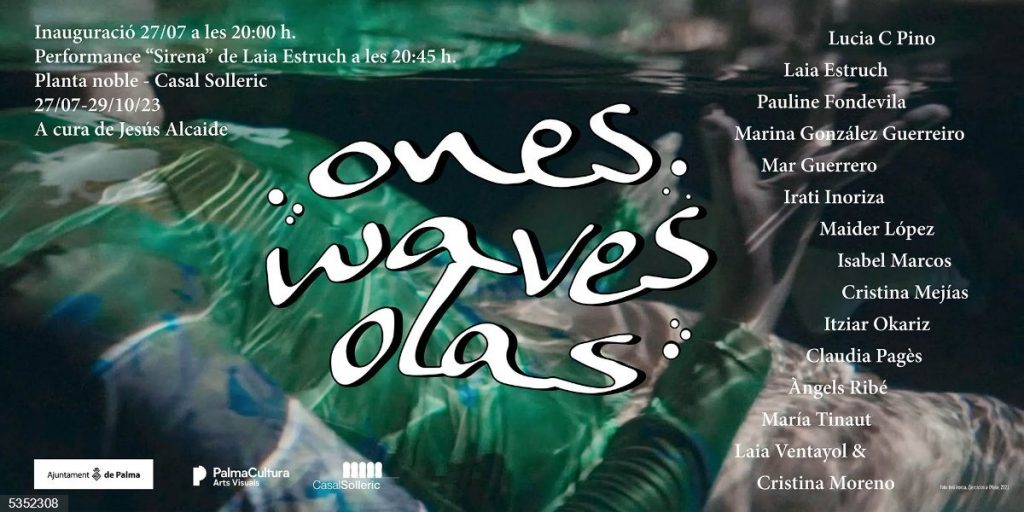 Cartel de la exposición colectiva 'Ones-Olas-Waves'